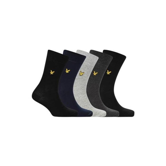 Lyle And Scott  Lyle Liam 5 Pack Socks Men Blk/Nvy/Gry  å ʡ...