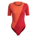 アディダス Adidas Originals 【 Adicolour Sliced Trefoil Bodysuit Women Orange 】 トレフォイル...