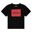 ヒューゴ Hugo 【 Framed Logo T-Shirt Junior Kids 】 ロゴ Tシャツ キッズ ベビー マタニティ キッズファッション トッ...