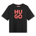 ヒューゴ Hugo 【 Short Sleeved Cotton T-Shirt Unisex Juniors Kids 】 Tシャツ キッズ ベビー マタニテ...