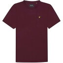 Lyle And Scott 【 Logo T Shirt Men Burgundy Z562 】 ロゴ メンズファッション トップス Tシャツ カットソー メ...