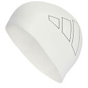 アディダス Adidas 【 3 Stripes Swim Cap Adults Unisex White/Black 】 キャップ 帽子 スポーツ アウトドア 水泳 スイムキャップ 水泳帽 ユニセックス 白色 ホワイト 黒色 ブラック