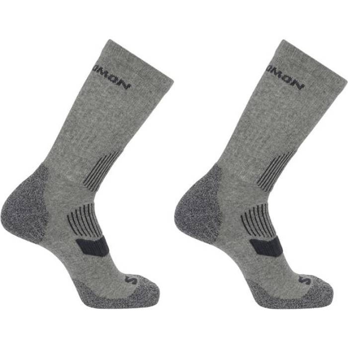  Salomon  Light Crew 2-Pack Unisex Grey/Phantom  롼 2 ݡ ȥɥ ȥɥ ...
