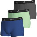 アディダス Adidas 【 Trunk (3Pk) Sn99 Men Assorted 】 インナー 下着 ナイトウェア メンズ インナー 下着 ボクサーパンツ メンズ