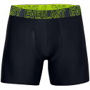 Everlast 【 Flex Boxers Mens Men Black/Volt 】 メンズ インナー 下着 ナイトウェア メンズ インナー 下着 ボクサーパンツ メンズ 黒色 ブラック