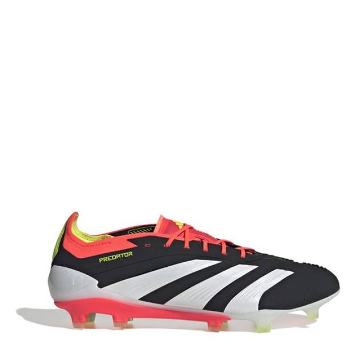 アディダス Adidas 【 Predator 24 Elite Low Firm Ground Football Boots Men Black/White/Red 】 プレデター エリート フットボール ブーツ スポーツ アウトドア サッカー フットサル サッカー シューズ スパイク