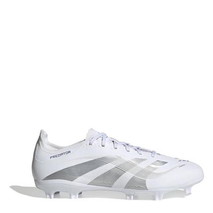 アディダス Adidas 【 Predator League Firm Ground Football Boots Men White/Silver 】 プレデ...