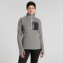 Craghoppers 【 Crag Trina Half Zip Ld99 Women Silver Cloud 】 ハーフ スポーツ アウトドア アウトドア...