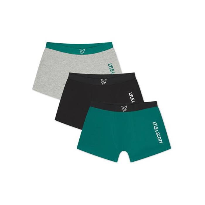 Lyle And Scott  3P Eagle Trunks Jn99 Kids Blk/Grn/Gry  å ٥ӡ ޥ˥ƥ...
