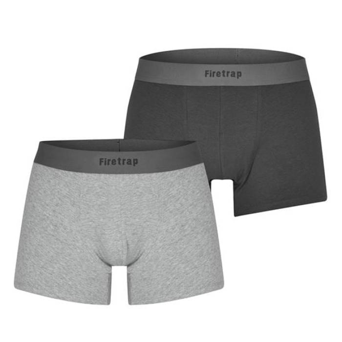 Firetrap  2 Pack Trunks Men Grey / Greymarl  ʡ  ʥȥ  ʡ...