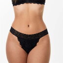 ジャック ウィルス Jack Wills 【 Daisy Thong Women Black 】 インナー 下着 ナイトウェア レディース インナー 下着 ランジェリー ショーツ その他 レディース 黒色 ブラック