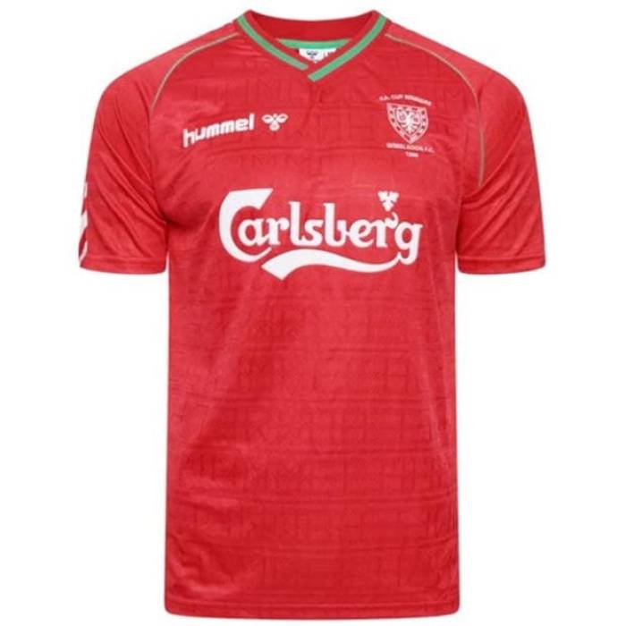 ヒュンメル Hummel 【 Afc Wimbledon 1988 Retro Away Shirt Adults Men Red 】 レトロ スポーツ アウト...