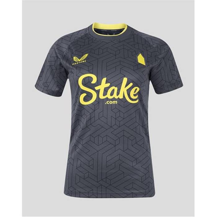 Castore 【 Everton Away Shirt 2024 2025 Adults Men Ebony 】 スポーツ アウトドア サッカー フットサル ...