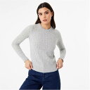 ジャック ウィルス Jack Wills 【 Tinsbury Merino Wool Blend Cable Knitted Jumper Women 】 レ...