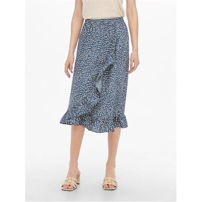 オンリー Only 【 Olivia Wrap Skirt Womens Women Blue Mirage 】 wrap ラップ レディース レディース..