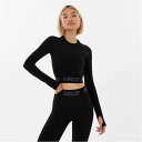 Everlast 【 Seamless Long Sleeve Crop Top Womens Women 】 Sleeve スリーブ Crop クロップ レディース レディースファッション トップス Tシャツ カットソー レディース(4)