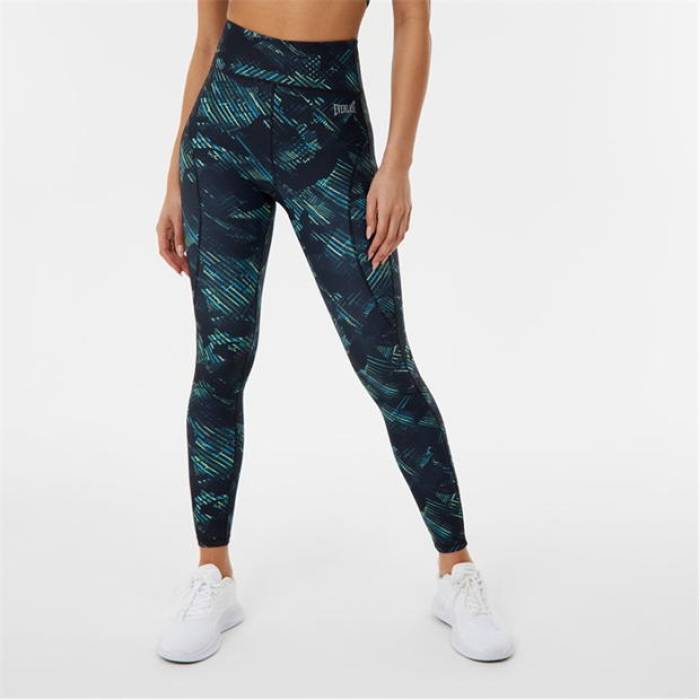 Everlast 【 Contour Panel Leggings Womens Women Strobe Print 】 レギンス・タイツ レディース スポ..