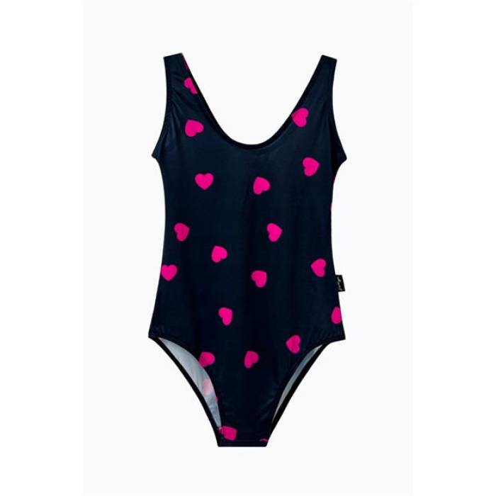 Hype 【 Heart Swimsuit Ld99 Women Black 】 水着 スポーツ アウトドア 水泳 競技水着 レディース競技水着 レディース 黒色 ブラック