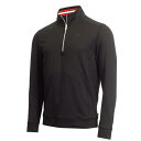 カルバンクライン Calvin Klein Golf 【 Orbit Half Zip Top Mens Men Black/Red 】 ハーフ メンズ スポー...