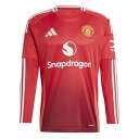 アディダス Adidas 【 Manchester United Home Long Sleeve Shirt 2024 2025 Adults Men 】 ユ...