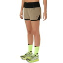 アシックス Asics 【 Fuji 2In1 Short Ld42 Women Beige/Black 】 スポーツ アウトドア ランニング マラソン ウェア...