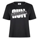 リーボック Reebok 【 Run Graphic T-Shirt Womens Women 】 ラン グラフィック Tシャツ レディース レディースファッション トップス Tシャツ カットソー レディース(4)