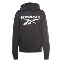 リーボック Reebok 【 Identity Logo Fleece Hoodie Womens Sweatshirt Women Black 】 ロゴ フリ...