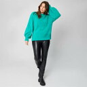 Be You 【 Premium Fluffy Knit Jumper Women Green 】 Premium プレミアム ニット レディースファッション ...