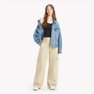 リーバイス Levis 【 Baggy Cargo Trousers Women Safari 】 カーゴ レディースファッション ボトムス パンツ レディース サファリ