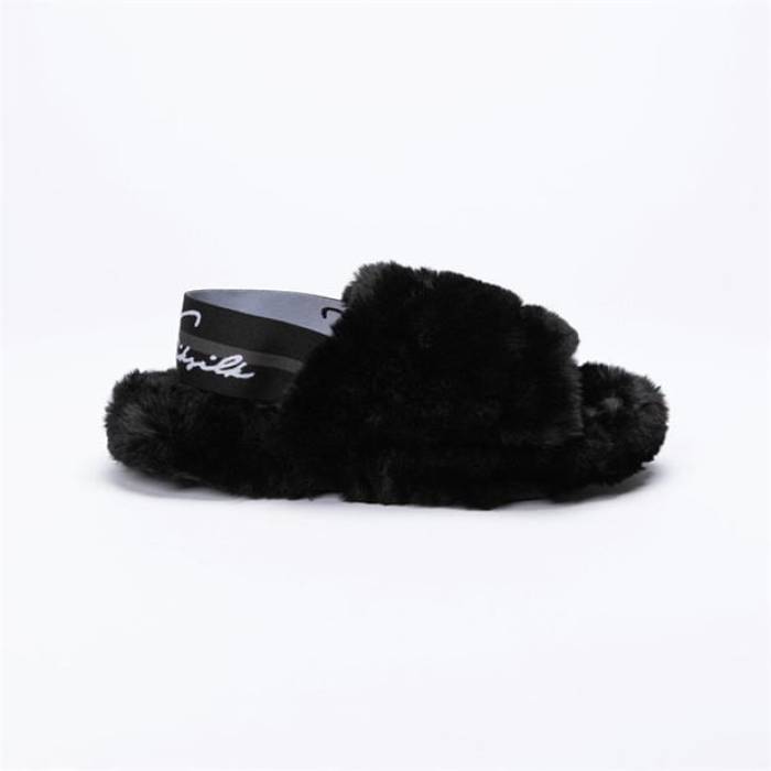 å륯 Siksilk  Fluffy Sliders Womens Women Blk/Grey   ǥ  ...