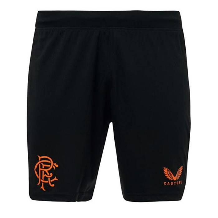 Castore 【 Rangers Football Shorts Adults Men Black/Orange 】 レンジャース フットボール ショーツ ス...