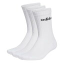 アディダス Adidas 【 Half-Cushioned Crew 3 Pack Socks Men White/Black 】 クルー ソックス・靴下 インナー 下着 ナイトウェア メンズ 靴下 レッグウェア 靴下 メンズ 白色 ホワイト 黒色 ブラック