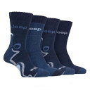 Jeep 【 4 Pack Performance Boot Socks Mens Men Navy Print 】 パフォーマンス ブーツ ソックス・靴下 メンズ スポーツ アウトドア アウトドア ウェア メンズウェア 靴下 メンズ 紺色 ネイビー