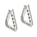 All We Are 【 Kimsak Hoop Earrings Women Silver/Black 】 フープ イヤリング ジュエリー アクセサリー レデ...
