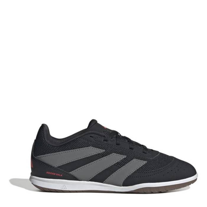 アディダス Adidas 【 Predator Club Junior Indoor Court Football Boots Kids Black/Grey 】 プレデター クラブ コート フットボール ブーツ スポーツ アウトドア サッカー フットサル サッカー シューズ スパイ