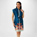 Biba 【 Border Print Tunic Dress Women 】 ドレス レディースファッション チュニック レディース