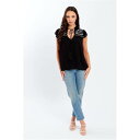 Be You 【 Embroidered Crinkle Blouse Womens Women 】 レディース レディースファッション トップス シャツ ブラウス レディース(4)