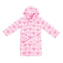 Miso 【 Girls Borg Heart Dressing Gown Kids Pink 】 キッズ ベビー マタニティ キッズファッション ナイトウェア...