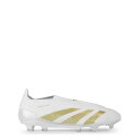 アディダス Adidas 【 Predator 24 Elite Laceless Firm Ground Football Boots Men White/G...