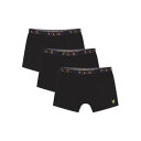 Lyle And Scott 【 3 Pack Trunks Jn99 Kids Black Multi 】 キッズ ベビー マタニティ キッズファッション イ...