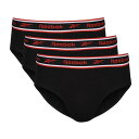 リーボック Reebok 【 3 Pack Cotton Elastane Briefs Mens Men Black 】 メンズ インナー 下着 ナイトウェア メンズ インナー 下着 ブリーフ メンズ 黒色 ブラック