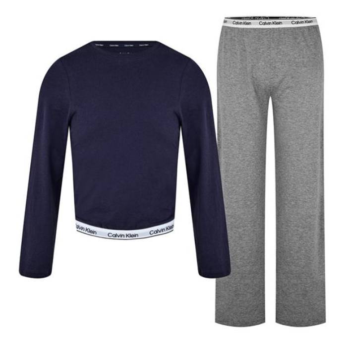 Х󥯥饤 Calvin Klein  Long Sleeved Shirt And Pyjama Trouser Set Juni...