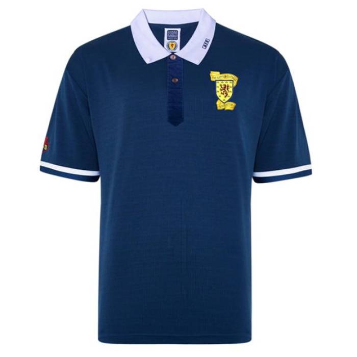 Score Draw 【 Scotland '90 Home Shirt Adults Men Blue 】 スポーツ アウトドア サッカー フットサル メンズ...