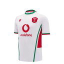 Macron 【 Wales Rugby Away Shirt 2024 Juniors Kids White/Green 】 ラグビー スポーツ アウトドア ...