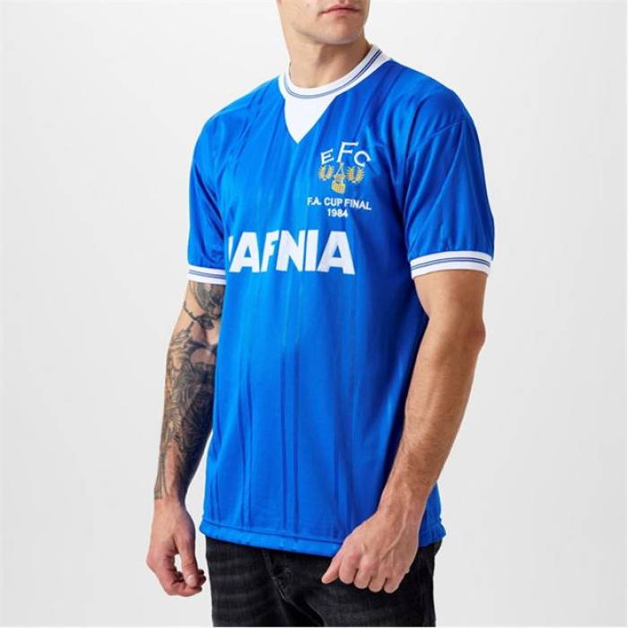 Score Draw 【 Everton Fc 1984 Home Jersey Mens Men Royal 】 ジャージ メンズ スポーツ アウトドア サッ...