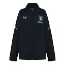 Castore 【 Aston Villa Staff Lightweight Jacket Womens Women Black/Serenity 】 Jac...