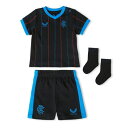 Castore 【 Rangers Fourth Minikit 2022 2023 Kids Black 】 レンジャース スポーツ アウトドア サッカー フットサル キッズ ジュニア用ウェア シャツ ジュニア キッズ 黒色 ブラック