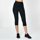 Usa Pro 【 Capri Cropped Leggings Women Black 】 レギンス・タイツ スポーツ アウトドア フィットネス トレーニング ウェア レディースウェア パンツ レディース 黒色 ブラック