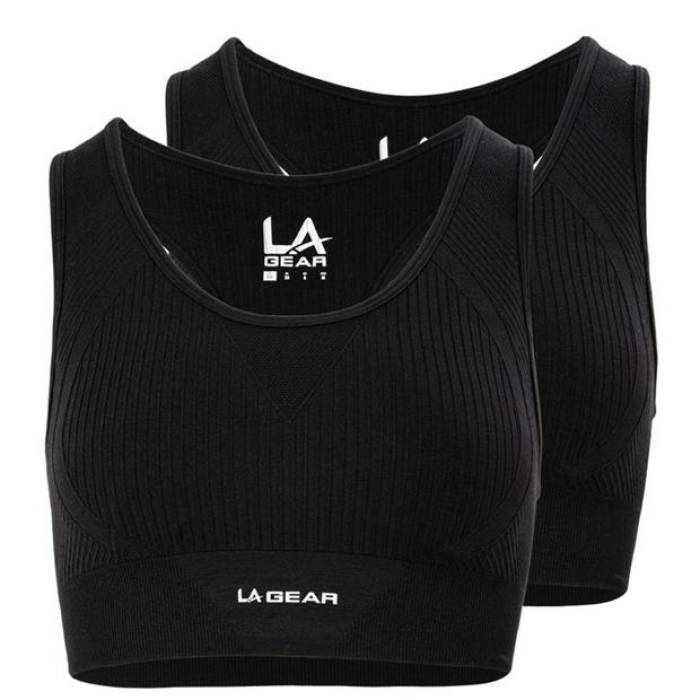 La Gear  Seamless Crop 2 Pack Women Black  Crop å ݡ ȥɥ ݡ...