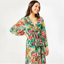 Biba 【 Bell Sleeve Kaftan Women Tropical Print 】 Sleeve スリーブ レディースファッション その他 レディ...